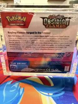 Pokemon TCG Scarlet & Violet Obsidian Flames Booster Box w/ Acrylic Case 820650863745 - Image 3