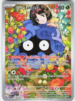 Pokemon Erika's Tangela 218/217 Ascended Heroes Pokemon Holo NM - Image 1