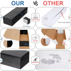 Trading Card Storage Box with Dividers, Cardboard Card Organizer Box for Base... - Image 4