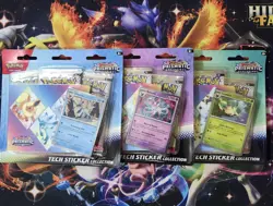 Pokemon Prismatic Evolutions Tech Sticker Collection Set - Image 1