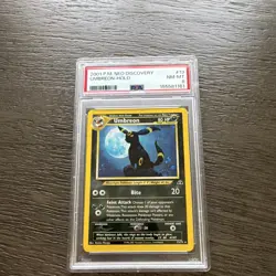 Pokemon 2001 Neo Discovery Umbreon Holo Rare Unlimited 13/75 PSA 8 - Image 1