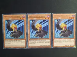 3x Yu-Gi-Oh! MAZE-DE037 Schwarzflugel - Kalut der Mondschatten Rare NM 1st Ed - Image 1