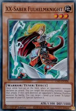 L26D-ENX06 XX-SABER FULHELMKNIGHT COMMON 1ST EDITION YuGiOh CARD - Image 1