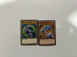 Dark Magician (YGLD-ENA03) and Dark Magician Girl (YGLD-ENA04) Yu-Gi-Oh Lot of 2 - Image 1