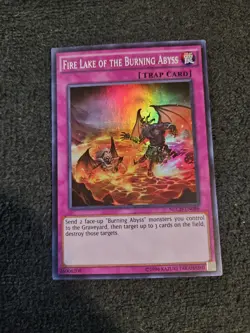 Fire Lake of the Burning Abyss - NECH-ENS12 - Super Rare - Image 1