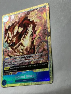 One Piece TCG Hound Blaze Alternate Art OP05-057 PRB01 AA Rare NM English - Image 2