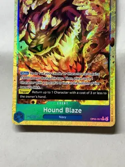 One Piece TCG Hound Blaze Alternate Art OP05-057 PRB01 AA Rare NM English - Image 4