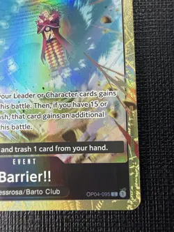 Bandai One Piece TCG Barrier!! OP04-095 Kingdoms of Intrigue Unc Foil EN - Image 5