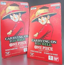 2x One Piece TCG OP-13 Carrying On His Will Sleeved Booster Packs English Sealed - Image 1