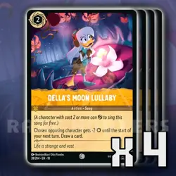 Della's Moon Lullaby 28 Common x4 Whispers in the Well Disney Lorcana - Image 1