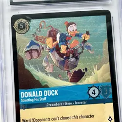 Disney Lorcana Donald Duck FOIL Holo CGC Graded Card Rare The First Chapter Gift - Image 5
