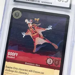 Disney Lorcana Goofy FOIL Holo CGC Graded Trading Card Rare The First Chapter - Image 5