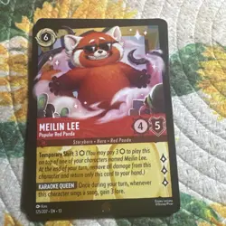Disney Lorcana Attack of the Vine! Meilin Lee - Popular Red Panda Legendary Foil - Image 1