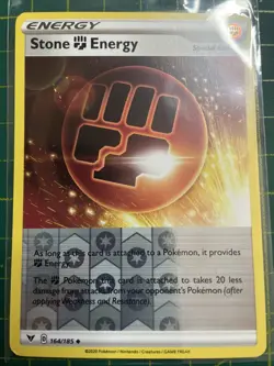 Pokemon Stone Energy Vivid Voltage Reverse Holo Card 164/185 Near Mint Condition - Image 1