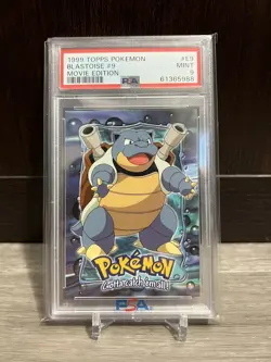 1999 Topps Pokemon Blastoise #E9 PSA 9 - Image 1