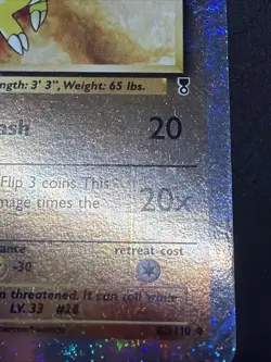 Pokemon TCG Sandslash Reverse Holo 62/110 Legendary Collection PRINT LINE LP/MP - Image 5