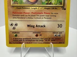 Pokemon TCG Aerodactyl Card Fossil Set 16/62 Non-Holo, Vintage 1999 LP+ - Image 3
