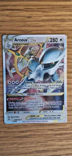 Pokemon Arceus V & VStar Metal Cards Collectibles 122/172 123/172 Sword and... - Image 2
