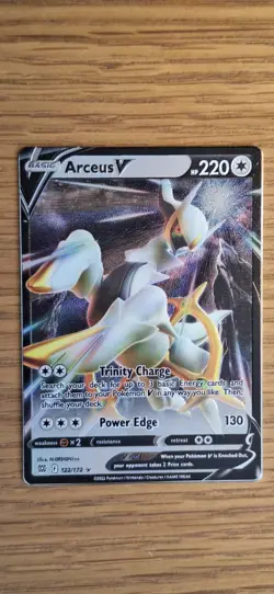 Pokemon Arceus V & VStar Metal Cards Collectibles 122/172 123/172 Sword and... - Image 4