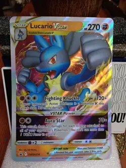 Lucario VSTAR SWSH214 Jumbo Cards Holo - Image 1