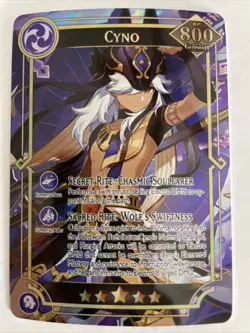 CYNO LUPUS AUREUS Genshin Impact Anime Custom TCG CCG Card - Image 1