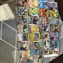 Jumbo TCG mixed pokemon cards LP-MP-HP with EX GX V TAG TEAM PROMO basics 25th - Image 1