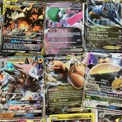 Jumbo TCG mixed pokemon cards LP-MP-HP with EX GX V TAG TEAM PROMO basics 25th - Image 3
