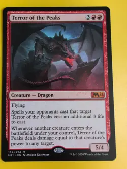 Terror of the Peaks. M21 Mythic Dragon Magic the Gathering Card. - Image 2
