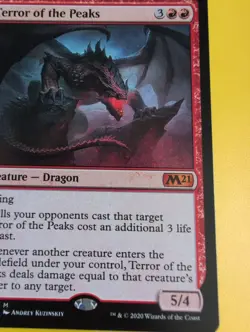 Terror of the Peaks. M21 Mythic Dragon Magic the Gathering Card. - Image 3