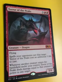 Terror of the Peaks. M21 Mythic Dragon Magic the Gathering Card. - Image 5