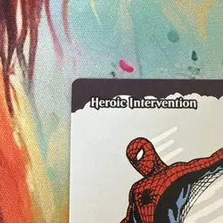 Magic The Gathering Heroic Intervention Spider-Man Marvel Instant MTG Card M0034 - Image 2