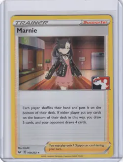 Marnie Holo Pokemon Prize Pack Series 1 Promo Pokemon Card NM Play SWSH Base - Image 1