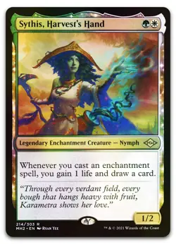 Sythis, Harvest's Hand #214 (Foil) (NM) Modern Horizons 2 MH2 Magic MTG - Image 1