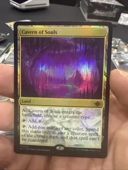 Cavern Of Souls Misprint Mtg Print Error Missing Ink Layer Purple Cavern - Image 1