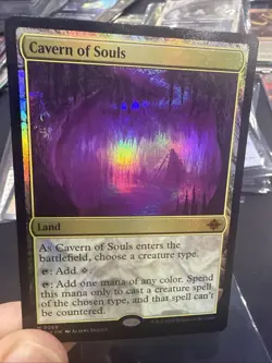 Cavern Of Souls Misprint Mtg Print Error Missing Ink Layer Purple Cavern - Image 3