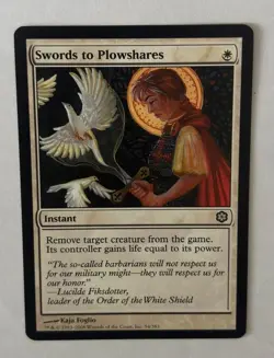 MTG COLDSNAP THEME DECK SWORDS TO PLOWSHARES NM MAGIC THE GATHERING ICE AGE ART - Image 2