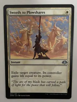 MTG DOMINARIA REMASTERED SWORDS TO PLOWSHARES NM MAGIC THE GATHERING DMR WHITE - Image 3