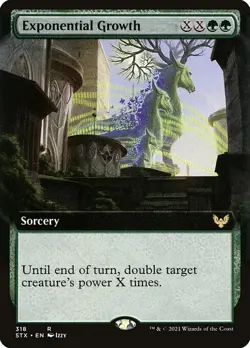 1x Exponential Growth - Extended Art NM Eng MTG - Strixhaven - Image 1