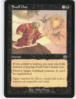 Snuff Out 162 Common Mercadian Masques Magic: The Gathering Near Mint - Image 1