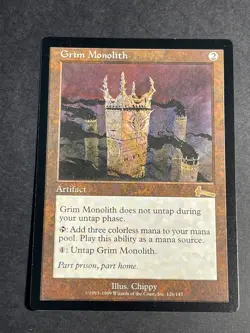 MTG Grim Monolith Urza's Legacy Rare Reserved List NM Magic The Gathering - Image 1