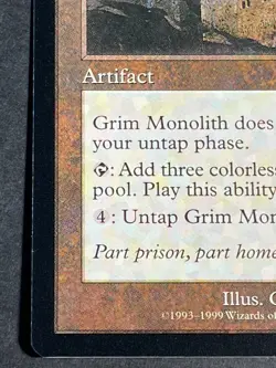 MTG Grim Monolith Urza's Legacy Rare Reserved List NM Magic The Gathering - Image 5