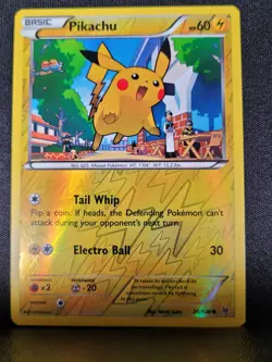 Pikachu (Reverse Holo) Pokemon: XY - Roaring Skies 20/108 - Image 1