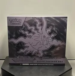 SMALL TEAR CORNER IN PICTURE Pokemon TCG Sealed Pokemon Center ETB Pitch Black - Image 1