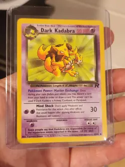 Pokemon TCG Team Rocket Abra Dark Kadabra Dark Alakazam 3 Card Lot - Image 5