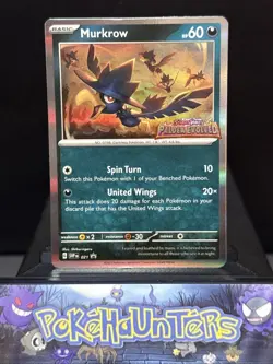 Pokemon Card Murkrow 021 Paldea Evolved Prerelease Holo Promo Light Play - Image 1