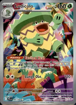 Ludicolo 095/094 Illustration Rare Phantasmal Flames Pokemon Holo NM - Image 2