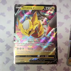 Pokemon TCG Giratina V + Giratina VSTAR Holo Lot (2) Lost Origin 2022 130/196 - Image 2