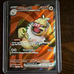The Pokemon Company Slaking ex 227/191 SV08 Ultra Rare Full Art Holo EN - Image 1