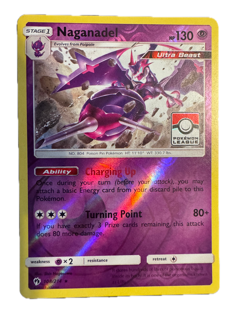 Naganadel 108/214 Stamped Pokemon League Promo Reverse Holo Foil Super Shiny - Image 1