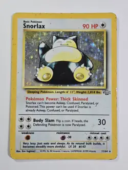 Pokemon TCG Snorlax 11/64 Jungle Holo Rare - Image 1